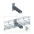 thumbnail image 1 of Cable Tray T Wall Holder with Clamp Set, 6", Zinc, 1 of 1