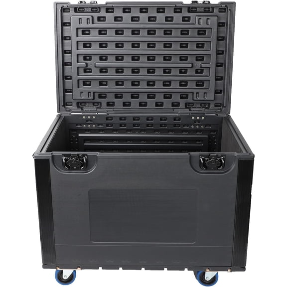 Cable Trunk Road Case Professional Stackable ATA Rolling Storage Road Cases with Wheels Lockable Casters Waterproof Touring Utility Tours for Pro Audio & DJ Equipment (35x22x24 Inches)