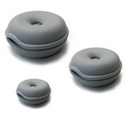 Cable Turtle Organizer 3pc Set - Mini, Small, Large - Gray