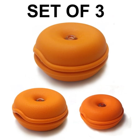 Cable Turtle Organizer 3pc Set - Mini, Small, Large - Orange
