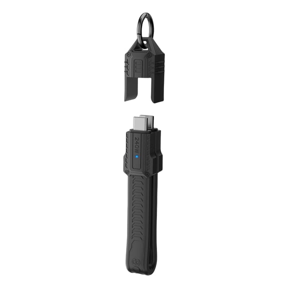 USB C Cable Support 80Gbps Type C Data Transfer Dustproof Keychain Shape Design 240W Charging Cord for Laptop Tablet