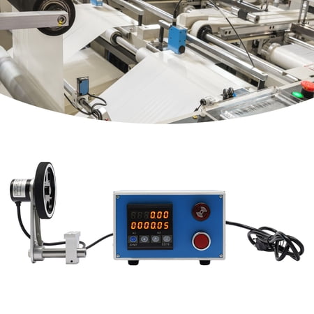 Cable Wheel Length Meter Counter, Blue Digital Length Meter Counter, Meter Counter With Clear Digital Display Screen