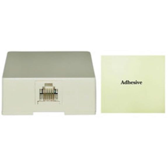 Cable Wholesale 1 Port Keystone Wall Plate - Single Gang - White