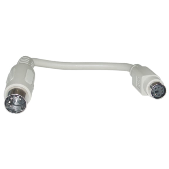 Cable Wholesale 10I5-012HF 6 in. PS-2 to AT Keyboard Adapter - MiniDin6 PS-2 Female to AT Din5 Male