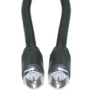 Cable Wholesale 10X4-01103 Black F-Pin RG6 Coaxial Cable & F-Pin Male, UL Rated - 3 ft.