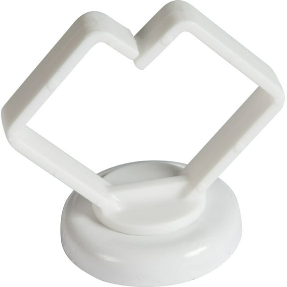 Cable Wholesale 30MA-19203 1 in. White Magnetic Strong Polymer Cable Holder - 10 Piece per Bag