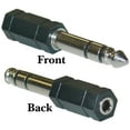 thumbnail image 1 of Cable Wholesale 30S1-14200 0.25 in. Stereo Male to 3.5mm Stereo Female Adapter, 1 of 4