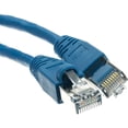 thumbnail image 1 of CableWholesale 50 Foot Blue Cat6a Ethernet Patch Cable, Snagless/ Boot with RJ45 Connector, 500 MHz, 26 AWG, F/UTP Shielded Construction, Internet Patch Cable, 1 of 5