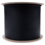 CableWholesale 500ft Black Armored 6 Strand OM3 50/125 Multimode Fiber Optic Cable, 10Gbit, Indoor/Outdoor, Corning ClearCurve, Riser Rated