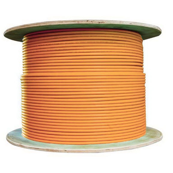 Cable Wholesale 6 Fiber Indoor Distribution Fiber Optic Cable, Multimode, 62.5/125, Orange, Riser Rated, Spool, 1000 foot