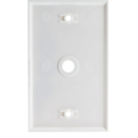 Cable Wholesale ASF-20254WH 1 hole Wall Plate for F-Pin Connector, White
