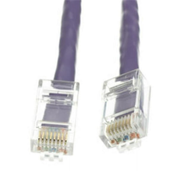 Cable Wholesale  Cat6 Purple Ethernet Bootless Patch Cable, 10 ft.