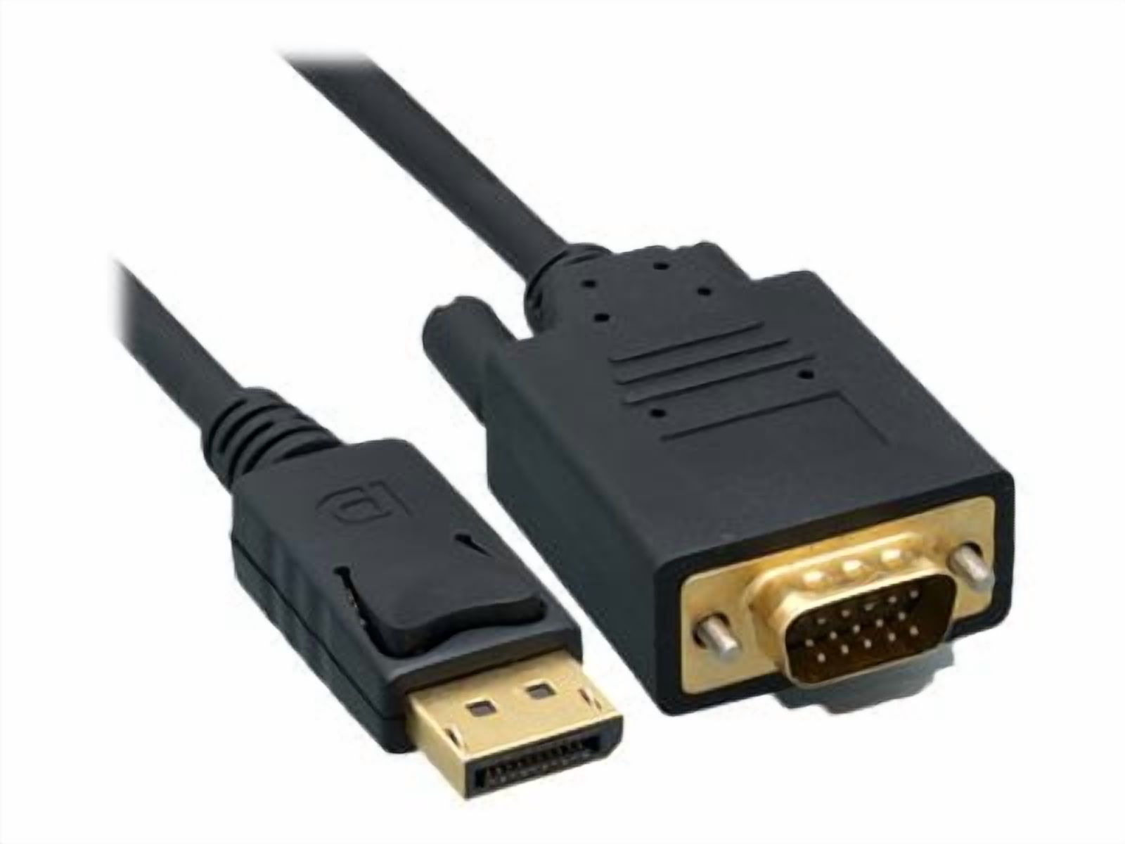 Cable Wholesale DisplayPort to VGA Video cable, DisplayPort Male to VGA Male, 6 foot
