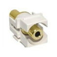 thumbnail image 1 of Cable Wholesale Keystone Insert- White- Recessed 3.5mm Stereo Female Coupler, 1 of 2
