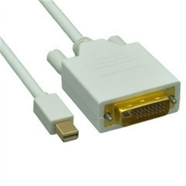 Cable Wholesale Mini DisplayPort to DVI Video Cable- Mini DisplayPort Male to DVI Male- 6 foot