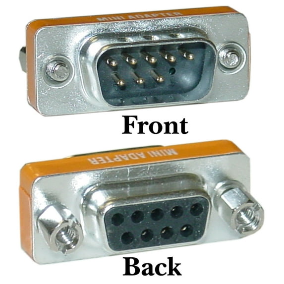 Cable Wholesale Mini Null Modem Adapter- DB9 Male to DB9 Female