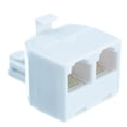 thumbnail image 1 of Cable Wholesale PA-6P6C-ST RJ11 & RJ12 Male to two RJ11 - RJ12 Female, Phone Splitter Straight, 1 of 4