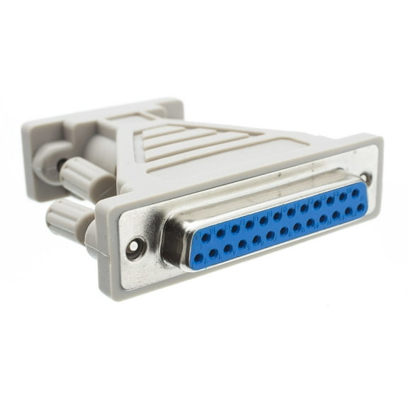 Cable Wholesale Serial / AT Modem Adapter- DB9 Male to DB25 Female