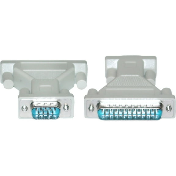 Cable Wholesale Serial / AT Modem Adapter, DB9 Male to DB25 Male