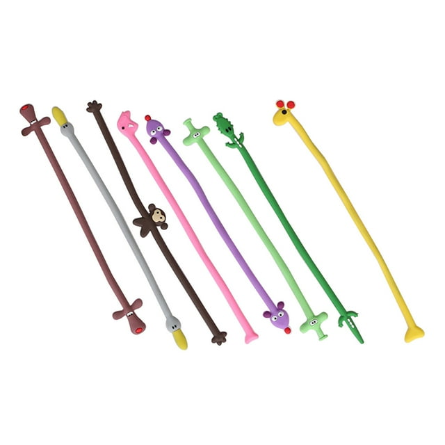 Cable Winder Retractable 8 Pcs Tie Protector Charger Cord Clip