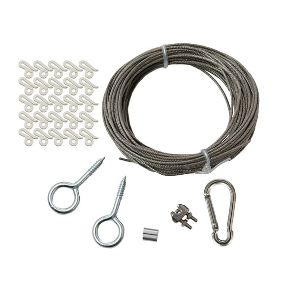 Simple Living Solutions Outdoor Patio Light Kit 50ft.ft. Cable Wire