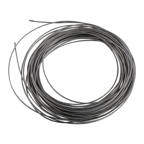 Cable Wire Rope, Stainless Steel Rope Diameter 1.5mm 15 Meters for Industrial for Commercial