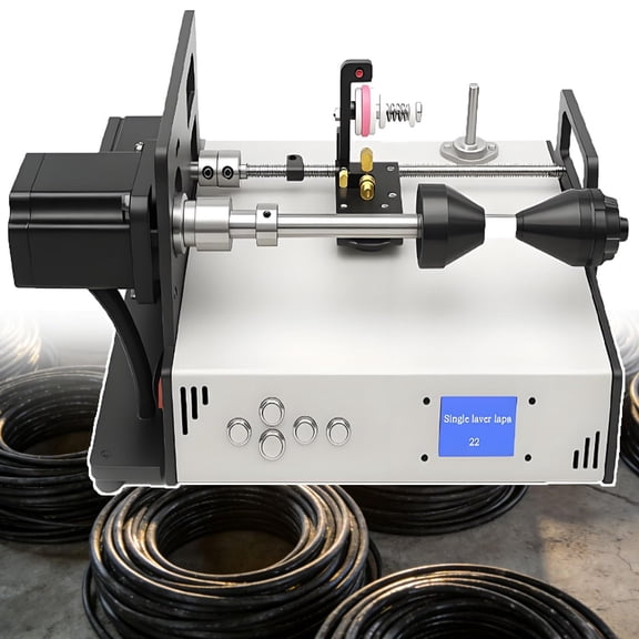 Cable Wiring Coil Winding Machine - Automatic Tube Amplifier Winding Machine - Industrial Grade Coil Tape Fishing Line Winder For Metal Wire, Fishing Line, Tool Lines,Coils,Silk Thread