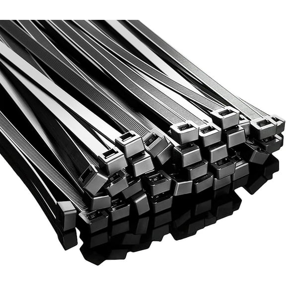 Cable Zip Ties 250 Pack Black Assorted Sizes
