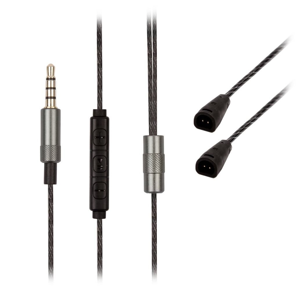 Cable for Sennheiser IE8 8i 80 Headphones Lead w Mic Black 5N OFC