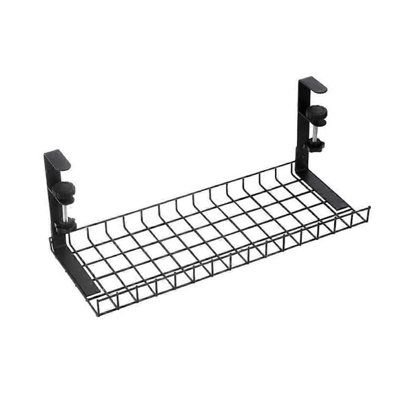 Cable management under-table cable management cable basket for managing cables and power strips
