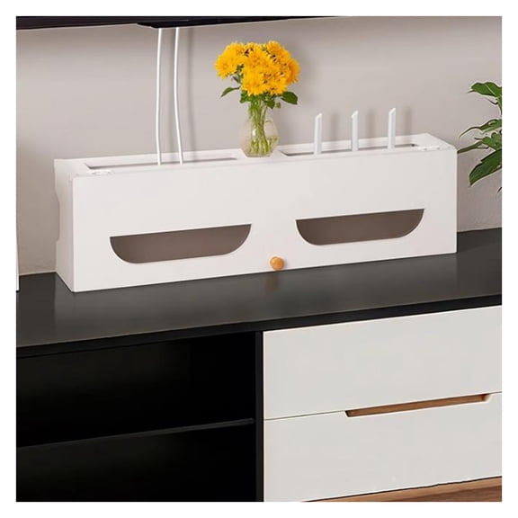 Cable storage box, WiFi router storage box, radiator cover, cable management, hider rack, office desktop organizer stand cable box