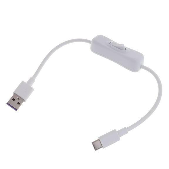 Cable with White Data Cable for Charging, Data Transfer, Hard Drives, Hubs, Smartphones and Tablets