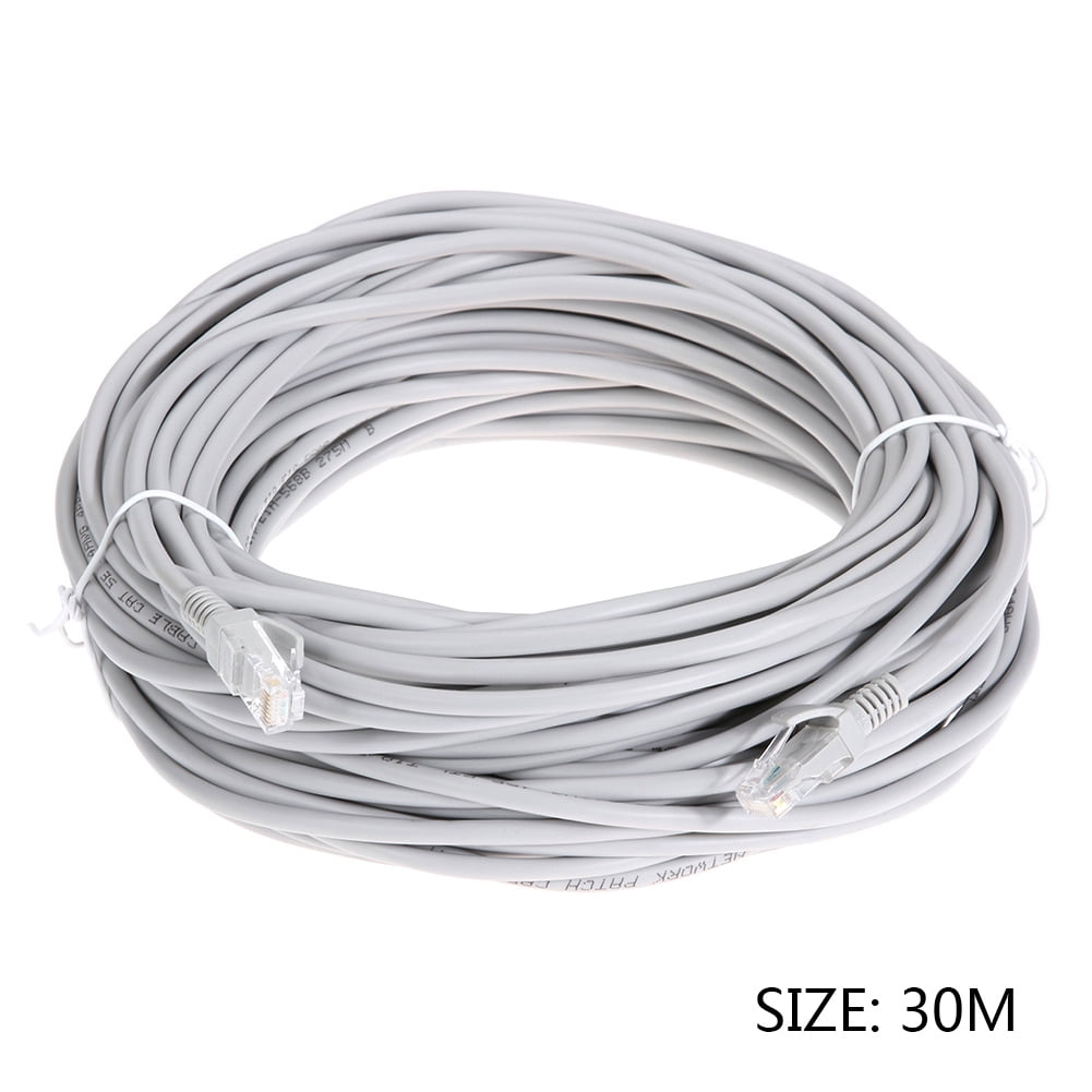 CableCreation 100 Feet Ethernet Patch Cable, RJ45 Computer Network Cord, LAN Cable Copper Wire for PC, Mac, Laptop, PS3, PS4, Xbox, 30m, Silver