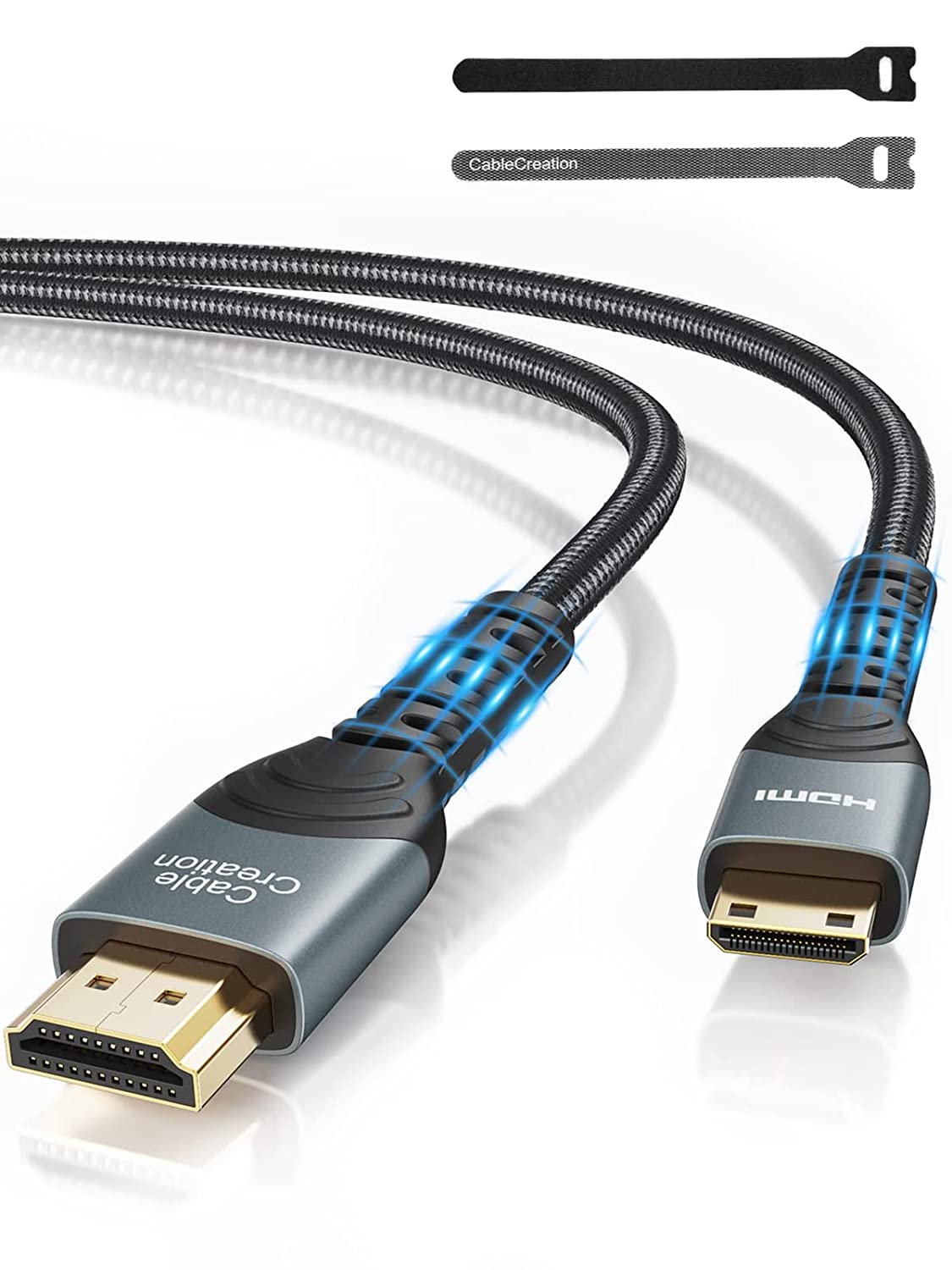 CableCreation Mini HDMI to HDMI Cable 10FT, High Speed 4K x 2K 60Hz