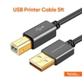thumbnail image 1 of CableCreation USB Printer Cable 5ft, 2.0 USB A to B High Speed Scanner Cable Compatible with Hp, Canon, Brother, Samsung, Dell, Epson, Lexmark, Piano,Fujitsu, Logear,Panasoni, 1 of 6