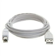 CableVantage 15 FT USB 2.0 A TO B HIGH SPEED PRINTER SCANNER CABLE FOR CANON EPSON LEXMARK white