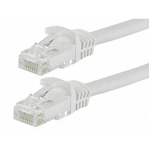 CableVantage 3ft Cat 6 CAT6 Patch Cord Cable 500mhz Ethernet Internet Network LAN RJ45 UTP 3 ft White