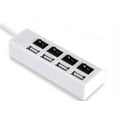 CableVantage 4-Port USB 2.0 Multi Charger Hub High Speed Adapter ON/OFF ...