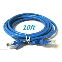 CableVantage CAT5 CAT5 RJ45 Ethernet LAN Network Patch Cable For PC, Mac, Laptop, PS3, PS4, XBox, Internet Router Blue 3ft 6ft 10ft 15ft 25ft 30ft 50ft 75ft 100ft 150ft 200ft blue