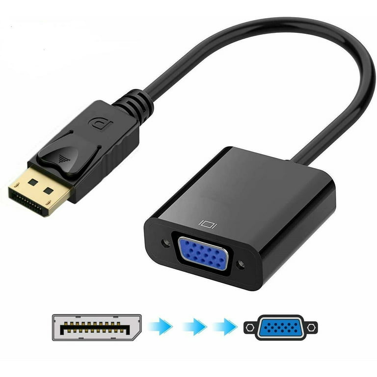 DisplayPort to HDMI, VGA, or DVI Adapter Converter, Adapters and Couplers