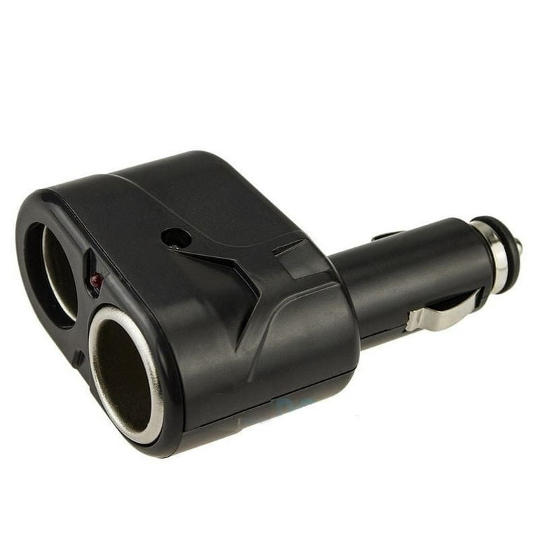 CableVantage Dual 2 Socket Splitter Car Cigarette Lighter Charger Adapter