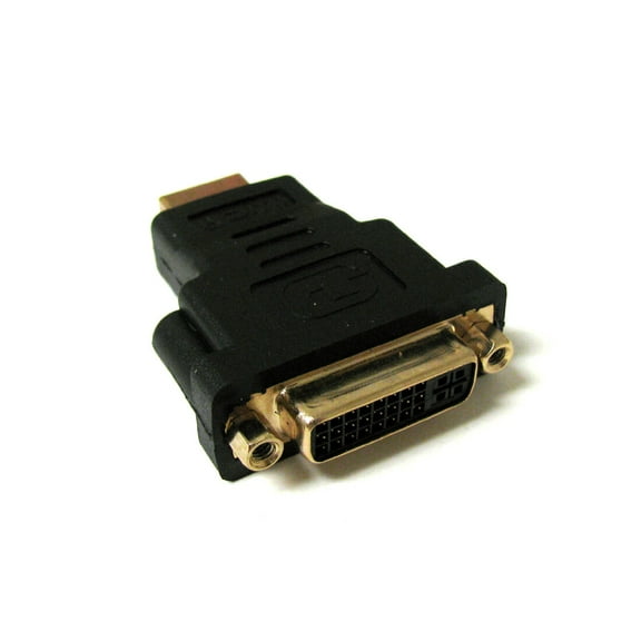 CableVantage NEW HDMI MALE TO DVI-I DUAL LINK FEMALE HDTV PLASMA BLACK ADAPTER