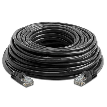 CableVantage RJ45 Cat6 50FT 50 ft Ethernet LAN Network Cable for PS Xbox PC Internet Router black