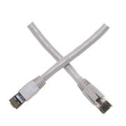 CableWholesale 13X8-52101 Cat8 Gray S/FTP Ethernet Patch Cable, Molded Boot, 40Gbps - 2000MHz, 4-Pair 24AWG Stranded pure copper, RJ45 Male, 1 foot