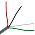 thumbnail image 1 of CableWholesale  1000 ft. 22AWG 4 Conductor Security & Alarm Wire, Gray - Stranded - CM & Inwall rated - Pullbox, 1 of 1