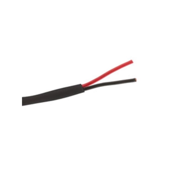 CableWholesale 11G2-02222MH 1000 ft. 26 Strand 16AWG 2C Plenum Speaker Cable - Pure Copper - CMP - Spool - Black