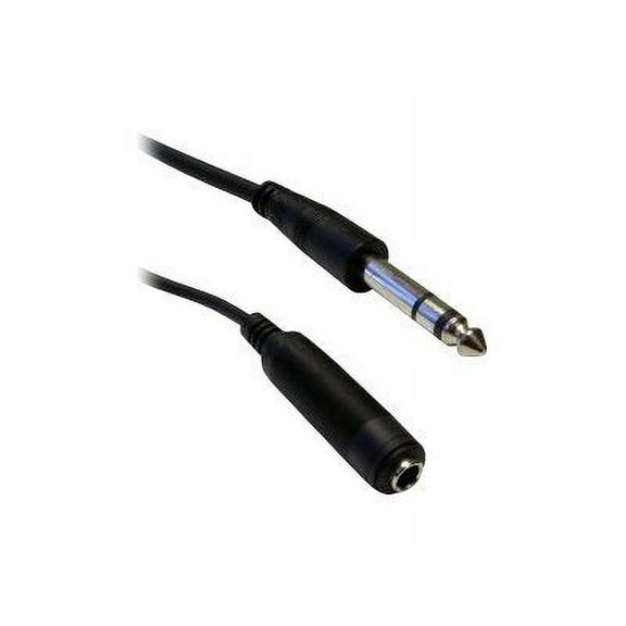 CableWholesale.com - Audio extension cable - stereo jack male to stereo jack female - 15.2 m - black