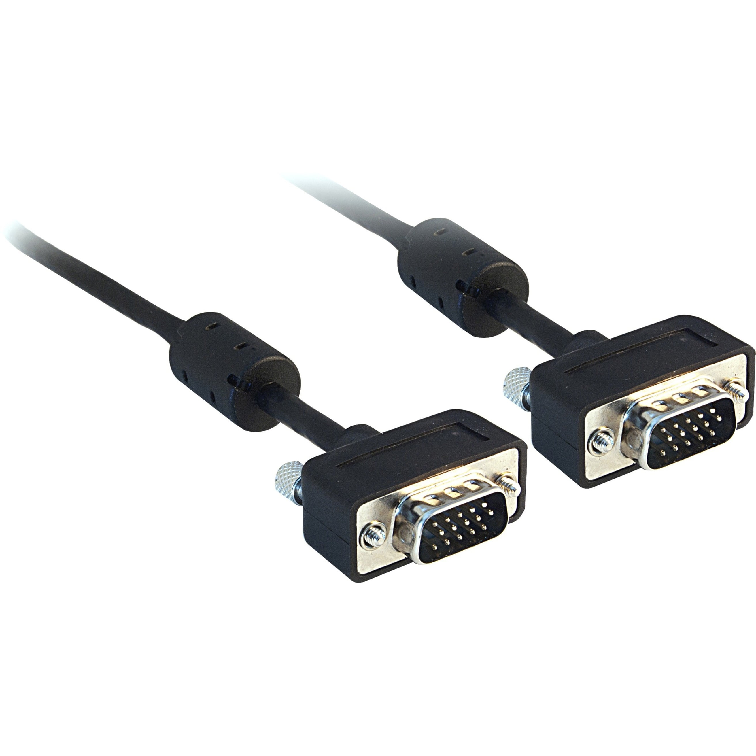 CableWholesale 10H111150 Slim SVGA Cable with Ferrites, Black, HD15