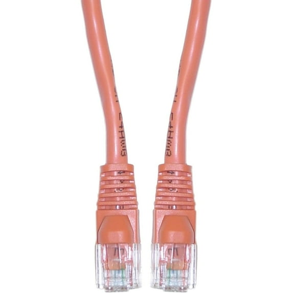 CableWholesale 10X6-031200 Cat5e Orange Ethernet Patch Cable, Snagless/Molded Boot, 200 foot