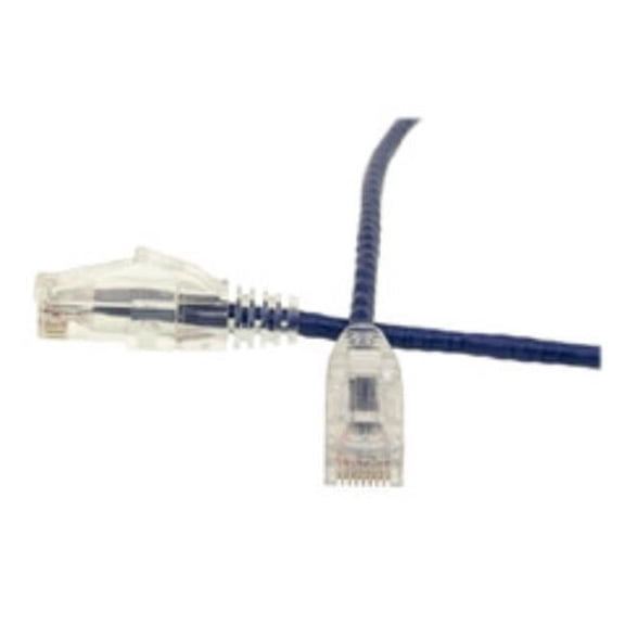 CableWholesale 10X8-84101 1 ft. Cat6 Purple Slim Ethernet Patch Cable with Snagless & Molded Boot